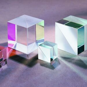 Laser line beamsplitting cubes